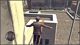 Udaj się w stronę prawego rusztowania i odszukaj miejsce, w którym będziesz mógł kontynuować wspinaczkę, używając do tego celu drabiny #1 - Case 13 - The Quarter Moon Murders (2) | Główne śledztwa w LA Noire - L.A. Noire - poradnik do gry