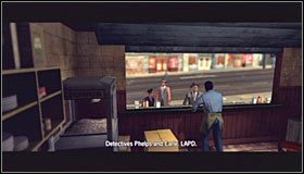 Po kilku chwilach powinniście dotrzeć do budki #1 - Case 14 - The Black Caesar (1) | Główne śledztwa w LA Noire - L.A. Noire - poradnik do gry