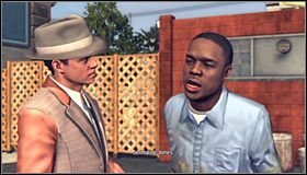 Na potwierdzenie swoich oskarżeń przywołaj oczywiście odnalezione w budce pudło ze strzykawkami, czyli Morphine for distribution #1 - Case 14 - The Black Caesar (2) | Główne śledztwa w LA Noire - L.A. Noire - poradnik do gry