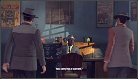 Wejdź do budynku i ruszaj za swoim partnerem - Case 14 - The Black Caesar (2) | Główne śledztwa w LA Noire - L.A. Noire - poradnik do gry