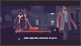 Przy założeniu, że nie powaliłeś Marlona na ziemię, zabraknie mu tchu po przebiegnięciu kolejnych kilkunastu metrów i dotarciu do zamkniętych drzwi #1 - Case 14 - The Black Caesar (3) | Główne śledztwa w LA Noire - L.A. Noire - poradnik do gry