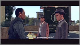 Musisz oczywiście powrócić do radiowozu i wyznaczyć trasę przejazdu do lokacji [Ramez Removals - Corner Sunset and Wilton] #1 - Case 14 - The Black Caesar (4) | Główne śledztwa w LA Noire - L.A. Noire - poradnik do gry