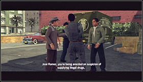 Niezależnie od tego jak przebiegał sam pościg na jego koniec musisz podbiec do kabiny kierowcy #1 - Case 14 - The Black Caesar (4) | Główne śledztwa w LA Noire - L.A. Noire - poradnik do gry