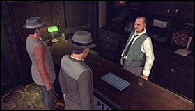 Po dotarciu do hotelu skieruj się do środka i porozmawiaj z mężczyzną w recepcji #1 - Case 15 - The Set Up (1) | Główne śledztwa w LA Noire - L.A. Noire - poradnik do gry