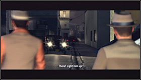 Wyjdź z budynku poczty, powróć do radiowozu i zaplanuj podróż do lokacji [Meeting Place - 1640 North Las Palmas Avenue] #1 - Case 16 - Manifest Destiny (4) | Główne śledztwa w LA Noire - L.A. Noire - poradnik do gry