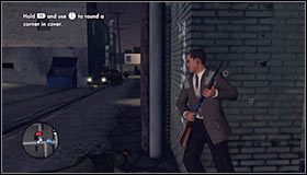 Nie opuszczaj zbyt wcześnie miejsca, w którym rozpocząłeś tę bitwę, bo z prawej strony mogą wkrótce nadbiec kolejni przeciwnicy #1 - Case 16 - Manifest Destiny (4) | Główne śledztwa w LA Noire - L.A. Noire - poradnik do gry