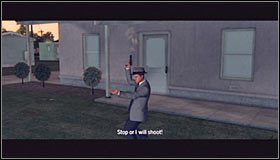 Jest to dobry moment do zatrzymania zbiega, albowiem w przeciwnym wypadku mógłby Ci uciec - Case 17 - The Gas Man (4) | Główne śledztwa w LA Noire - L.A. Noire - poradnik do gry