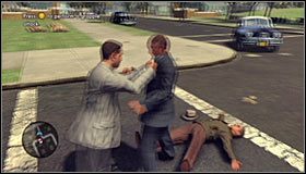 Pokonanie mężczyzny nie doprowadzi do zakończenia walk, gdyż automatycznie zaatakowany zostaniesz przez kolejną osobę #1 - Case 18 - A Walk in Elysian Fields (1) | Główne śledztwa w LA Noire - L.A. Noire - poradnik do gry