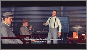 Monroe tym razem skłamie, twierdząc, że wszystkie domy ze wspomnianego osiedla przeszły niezbędne inspekcje i że są w świetnym stanie technicznym - Case 18 - A Walk in Elysian Fields (2) | Główne śledztwa w LA Noire - L.A. Noire - poradnik do gry