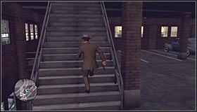 Wysiądź z pojazdu i szybko pobiegnij w towarzystwie swojego partnera w stronę klatki schodowej #1 - Shoo-Shoo Bandits; Hotel Bandits | Przestępstwa w LA Noire - L.A. Noire - poradnik do gry