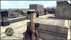 Jeżeli byłeś dostatecznie szybki, to gra pozwoli Ci uratować zakładnika i w dobrze poznany sposób musiałbyś wycelować w głowę przetrzymującego go bandyty - Death from Above | Przestępstwa w LA Noire - L.A. Noire - poradnik do gry