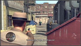 Na początek ustaw się przy ścianie i zaatakuj widocznych w oddali przeciwników #1 - Army Surplus; Death Plunge | Przestępstwa w LA Noire - L.A. Noire - poradnik do gry