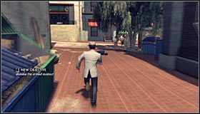 Po dotarciu na miejsce gra automatycznie wyświetli scenkę przerywnikową, w trakcie której starszy mężczyzna postrzeli funkcjonariusza #1 - Vengeful Ex; Running Battle | Przestępstwa w LA Noire - L.A. Noire - poradnik do gry