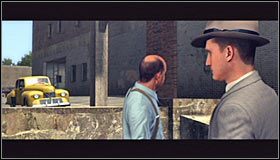 Po dotarciu na miejsce gra automatycznie wyświetli scenkę przerywnikową - Would Be Robber | Przestępstwa w LA Noire - L.A. Noire - poradnik do gry