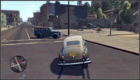 Śmiało jedź tu prosto, wykonując dość niebezpieczny skok, który powinien się jednak zakończyć udanym lądowaniem #1 - Would Be Robber | Przestępstwa w LA Noire - L.A. Noire - poradnik do gry