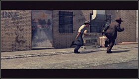 Po dotarciu na miejsce gra automatycznie wyświetli scenkę przerywnikową, której akcja rozegra się w sklepie monopolowym #1 - Killer Bandits; Bowling Lane Robbery | Przestępstwa w LA Noire - L.A. Noire - poradnik do gry