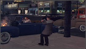 Omiń tramwaj i zaparkuj w pobliżu rozbitego pojazdu uciekiniera #1 - Camera Obscura | Przestępstwa w LA Noire - L.A. Noire - poradnik do gry