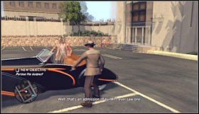 Kieruj się w stronę widocznego w oddali mężczyzny, który będzie pracował przy jednym z samochodów #1 - Secret Keepers | Przestępstwa w LA Noire - L.A. Noire - poradnik do gry