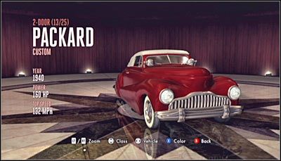 Odnajdywanie: To rzadki model, który najłatwiej jest odnaleźć przystępując do siedemnastego śledztwa (The Gas Man) i badając parking przy fabryce InstaHeat (w toku śledztwa, nie przedwcześnie - Kategoria 2-Door (Pojazdy dwudrzwiowe) | Pojazdy w LA Noire - L.A. Noire - poradnik do gry