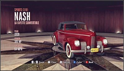 Odnajdywanie: Pojazd ten można odnaleźć podczas przemierzania dzielnicy Hollywood - Kategoria Sports (Pojazdy sportowe) | Pojazdy w LA Noire - L.A. Noire - poradnik do gry