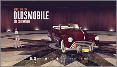 Odnajdywanie: Pojazd ten można odnaleźć podczas przemierzania dzielnicy Wilshire - Kategoria Sports (Pojazdy sportowe) | Pojazdy w LA Noire - L.A. Noire - poradnik do gry