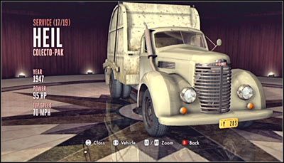 Odnajdywanie: Pojazd ten można odnaleźć podczas przemierzania dzielnicy Central - Kategoria Service (Pojazdy użytkowe) | Pojazdy w LA Noire - L.A. Noire - poradnik do gry