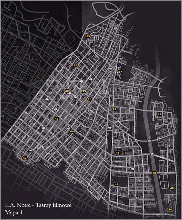 TAŚMA 35 - Leave Her to Heaven - Taśmy - Mapa 4 | Taśmy filmowe w LA Noire - L.A. Noire - poradnik do gry