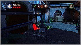 Bierzemy naczynie wypełnione płynem i zeskakujemy na dół - Tortuga - opis przejścia | Klątwa Czarnej Perły | LEGO Piraci z Karaibów - LEGO Piraci z Karaibów - poradnik do gry