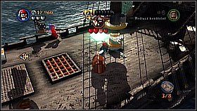 Przełączamy na pana Gibbsa i naprawiamy mechanizm na burcie - Czarna Perła atakuje - opis przejścia | Klątwa Czarnej Perły - LEGO Piraci z Karaibów - poradnik do gry