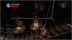 Schodzimy do podziemi i oglądamy scenkę z promieniem światła - Nora przemytników - opis przejścia | Klątwa Czarnej Perły - LEGO Piraci z Karaibów - poradnik do gry