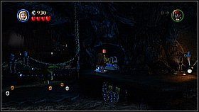 Wbiegamy Elżbietą na most po lewej i podnosimy kołowrotek - Isla de Muerta - opis przejścia | Klątwa Czarnej Perły | LEGO Piraci z Karaibów - LEGO Piraci z Karaibów - poradnik do gry