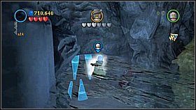 Butelka 3 - W miejscu, gdzie znajdziemy kołowrotek potrzebny do obrócenia mostu zmieniamy na postać z bronią dystansową (Marty) i strzelamy do celu wysoko po lewej - Isla de Muerta - butelki | Klątwa Czarnej Perły | LEGO Piraci z Karaibów - LEGO Piraci z Karaibów - poradnik do gry