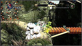 Butelka 1 - Za pierwszą ścianą, po której się wspinamy skręcamy w prawo do otworu w ścianie - Pelegosto - butelki | Skrzynia umarlaka | LEGO Piraci z Karaibów - LEGO Piraci z Karaibów - poradnik do gry