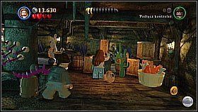 Butelka 3 - Na maszcie koło Davyego Jones znajduje się szklany element - Tajemnica Holendra - butelki | Skrzynia umarlaka | LEGO Piraci z Karaibów - LEGO Piraci z Karaibów - poradnik do gry