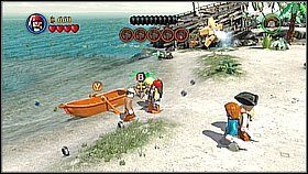 Bawimy się w poszukiwacza skarbów przy pomocy kompasu Jacka i łopaty opartej o statek - Isla Cruces - opis przejścia | Skrzynia umarlaka | LEGO Piraci z Karaibów - LEGO Piraci z Karaibów - poradnik do gry