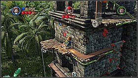 Wychodzimy na zewnątrz i bierzemy pochodnię - Isla Cruces - opis przejścia | Skrzynia umarlaka | LEGO Piraci z Karaibów - LEGO Piraci z Karaibów - poradnik do gry