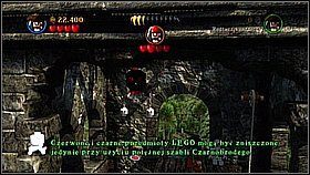 Butelka 5 - W pierwszej części walki ze Sparrowem musimy ułożyć klocki, które spadną, gdy ucieknie on po jednym ciosie - Isla Cruces - butelki | Skrzynia umarlaka | LEGO Piraci z Karaibów - LEGO Piraci z Karaibów - poradnik do gry