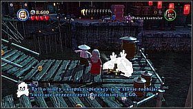 Butelka 6 - W początkowej lokacji przebiegamy mostem na prawo i cofamy się nieco w stronę ekranu - Singapur - butelki | Na krańcu świata | LEGO Piraci z Karaibów - LEGO Piraci z Karaibów - poradnik do gry