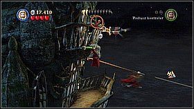 Butelka 7 - Na trzecim poziomie pod pokładem rozwalamy szklany fragment Syreną - Wybór Norringtona - butelki | Na krańcu świata | LEGO Piraci z Karaibów - LEGO Piraci z Karaibów - poradnik do gry