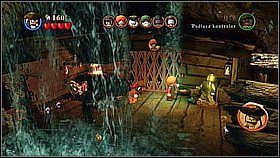 Wbiegamy do portu i używamy dwóch przełączników na miecze - Trybunał braci - opis przejścia | Na krańcu świata | LEGO Piraci z Karaibów - LEGO Piraci z Karaibów - poradnik do gry