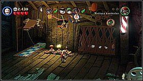 Butelka 1 - Po odbudowaniu statuetki/zbroi dla pirata w pomarańczowym turbanie niszczymy ją (Marty) - Trybunał braci - butelki | Na krańcu świata | LEGO Piraci z Karaibów - LEGO Piraci z Karaibów - poradnik do gry