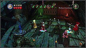 Butelka 5 - W dolnej części poziomu znajdziemy postawiony most z celem - Trybunał braci - butelki | Na krańcu świata | LEGO Piraci z Karaibów - LEGO Piraci z Karaibów - poradnik do gry