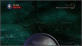 Biegniemy w lewo - zobaczymy scenkę, w której błyskawica uderzy w maszt, a na pokład spadnie działo - Wir - opis przejścia | Na krańcu świata | LEGO Piraci z Karaibów - LEGO Piraci z Karaibów - poradnik do gry