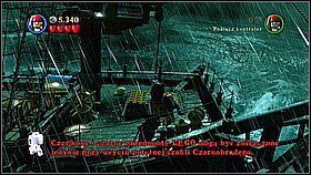 Butelka 5 - Na prawej stronie statku używamy zdolności Czarnobrodego do podpalenia lamp - Wir - butelki | Na krańcu świata | LEGO Piraci z Karaibów - LEGO Piraci z Karaibów - poradnik do gry