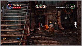 Najpierw wyszukujemy skrzyni z bombami przy pomocy kompasu Jacka - Zemsta Królowej Anny - opis przejścia | Na nieznanych wodach - LEGO Piraci z Karaibów - poradnik do gry