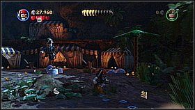 Butelka 10 - Kiedy trafimy przed oświetlone świecami namioty [1] korzystamy z kompasu Jacka, aby odkryć ostatnią butelkę - Hiszpańskie dziedzictwo - butelki | Na nieznanych wodach - LEGO Piraci z Karaibów - poradnik do gry