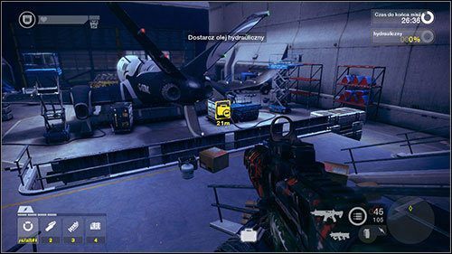 W pobliskim magazynie znajduje się awionika do samologu, jednak żeby się do niej dostać, musisz zhakować pulpit sterujący mechanicznym ramieniem - Misje Ruchu Oporu (6 - 8) | Kampania Brink - Brink - poradnik do gry