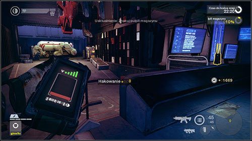 Zabierz wyzwoloną awionikę z powrotem do hangaru i użyj na wskazanym poniżej panelu - Misje Ruchu Oporu (6 - 8) | Kampania Brink - Brink - poradnik do gry