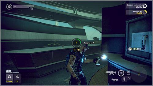 Po włamaniu się do sejfu przyjdzie pora na dostarczenie jego zawartości do panelu, znajdującego się na drugim końcu mapy - Misje Ochrony (1 - 3) | Kampania Brink - Brink - poradnik do gry