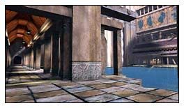 Po drodze mijałem salkę z młynkami, aż po prawej zobaczyłem mostek prowadzący nad wodą, obok ogromnego posągu - Tunele Bosha cz.4 | Schizm Prawdziwe Wyzwanie - Schizm: Prawdziwe Wyzwanie - poradnik do gry